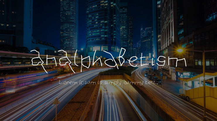 AnAlphaBetism Font Family