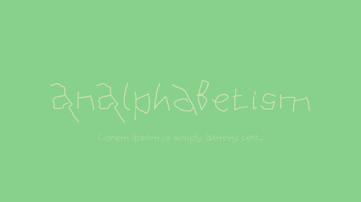 AnAlphaBetism Font Family