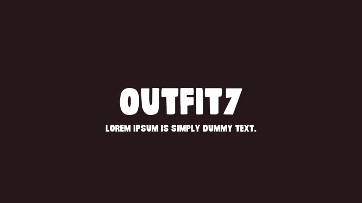 Outfit7 Font