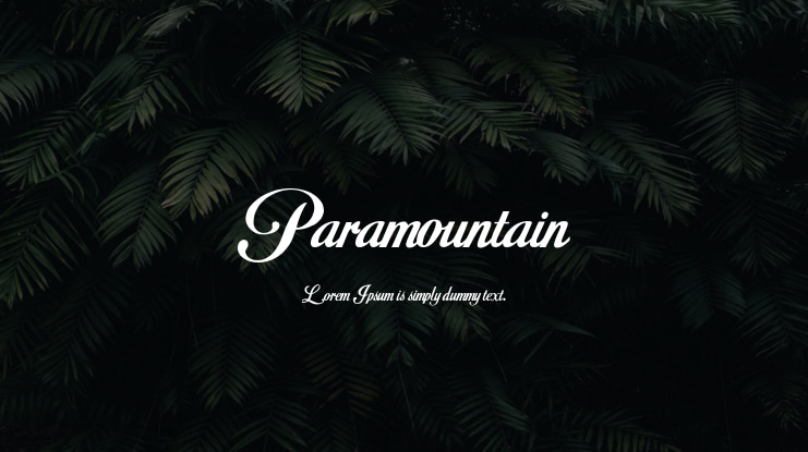 Paramountain Font