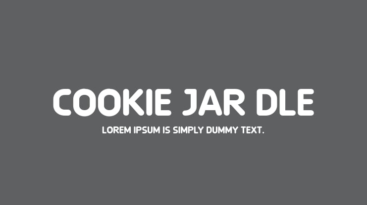 Cookie Jar DLE Font Family