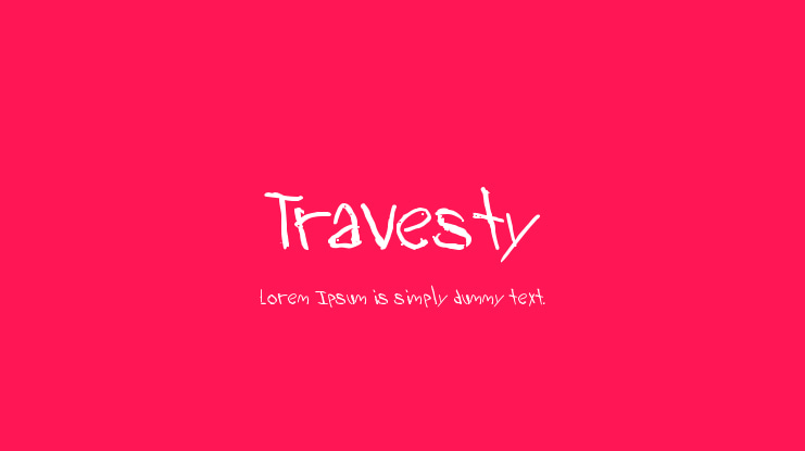 Travesty Font Family