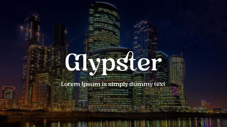 Glypster Font
