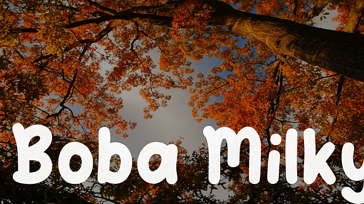 Boba Milky Font