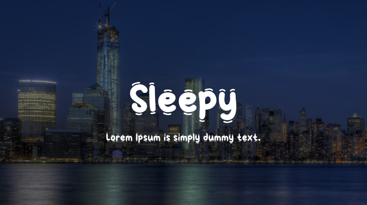Sleepy Font