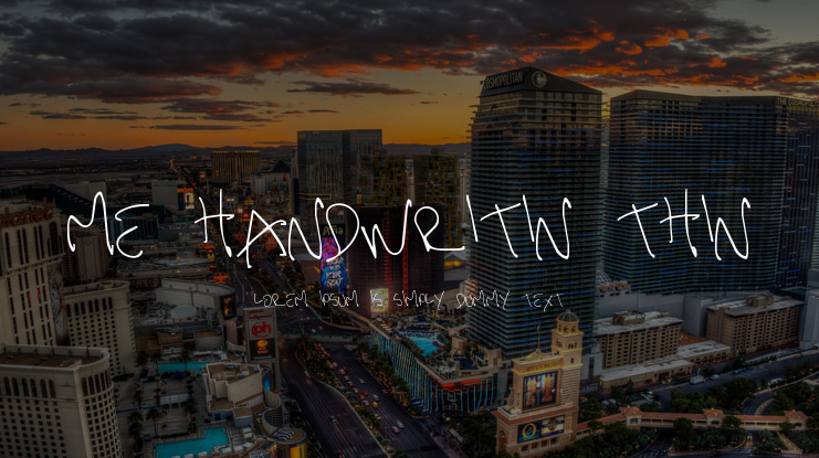 Me Handwritin Thin Font