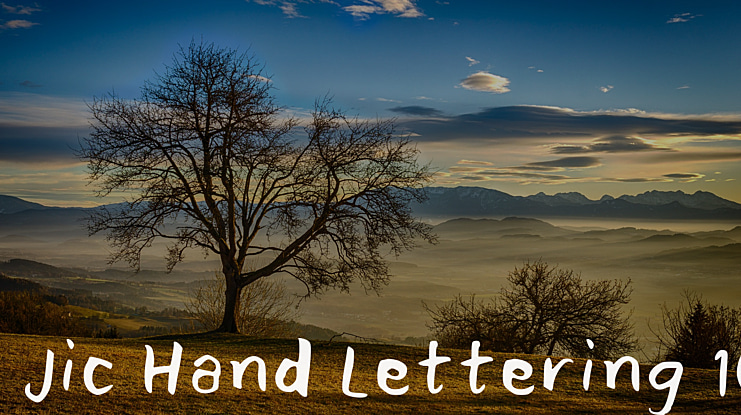 Jic Hand Lettering Fonts Font Family