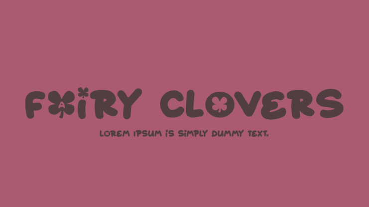 Fairy Clovers Font Family