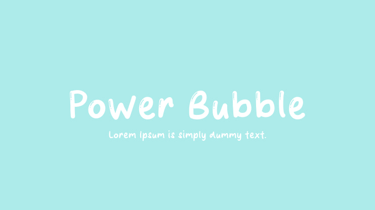 Power Bubble Font