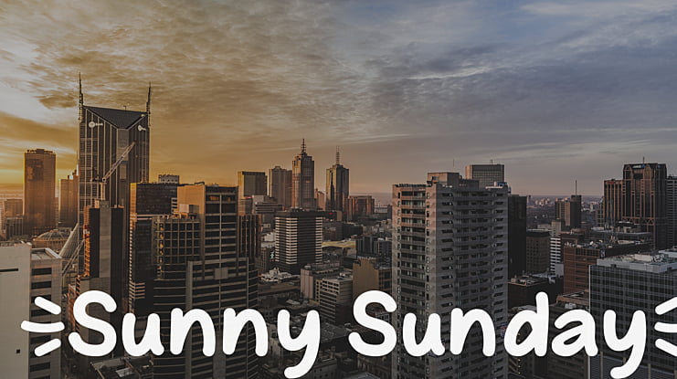 Sunny Sunday Font