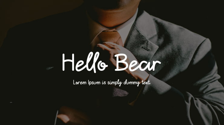 Hello Bear Font