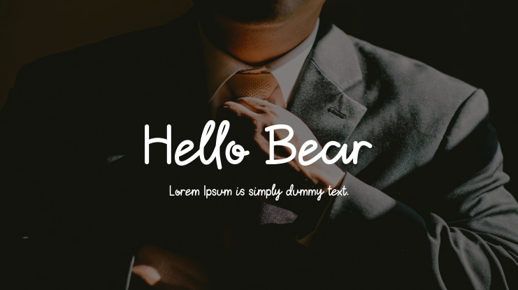 Hello Bear Font