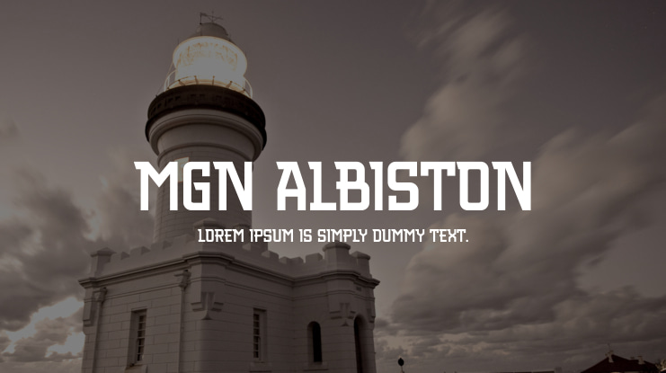 MGN Albiston Font Family