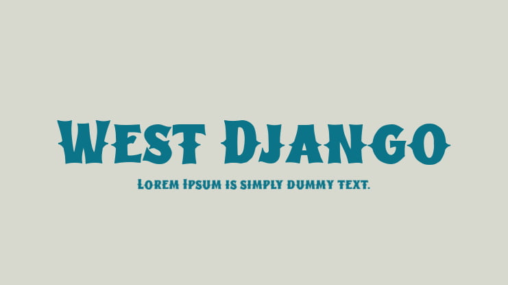 West Django Font