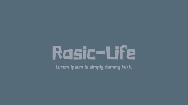 Rasic-Life Font