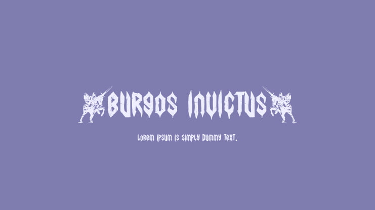 (Burgos Invictus) Font