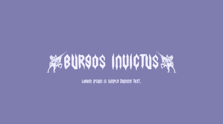 (Burgos Invictus) Font
