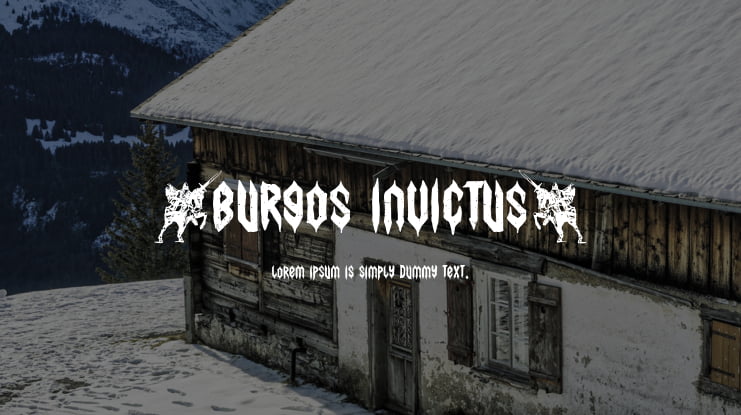 (Burgos Invictus) Font