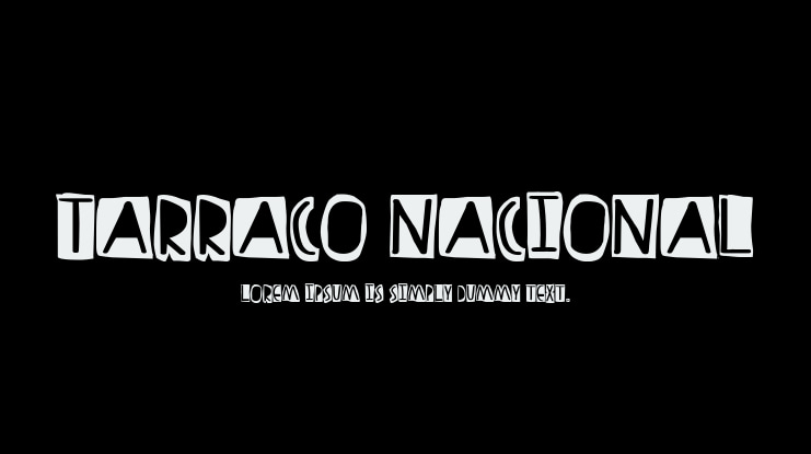 Tarraco Nacional Font
