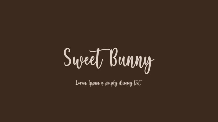Sweet Bunny Font