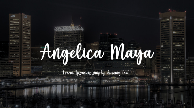 Angelica Maya Font
