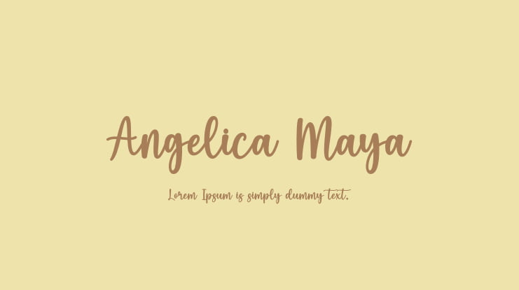 Angelica Maya Font