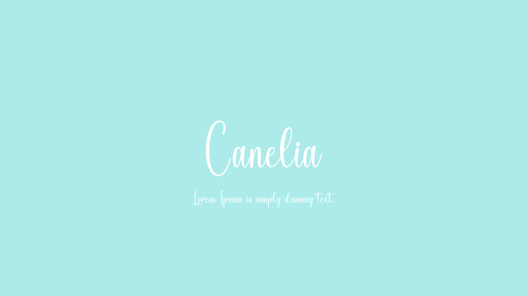 Canelia Font