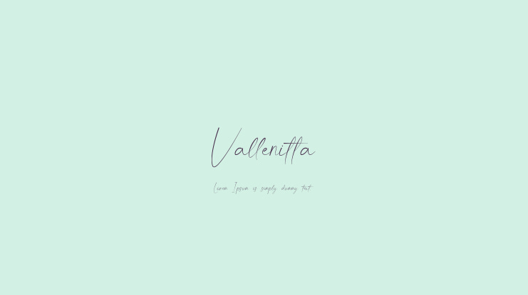Vallenitta Font