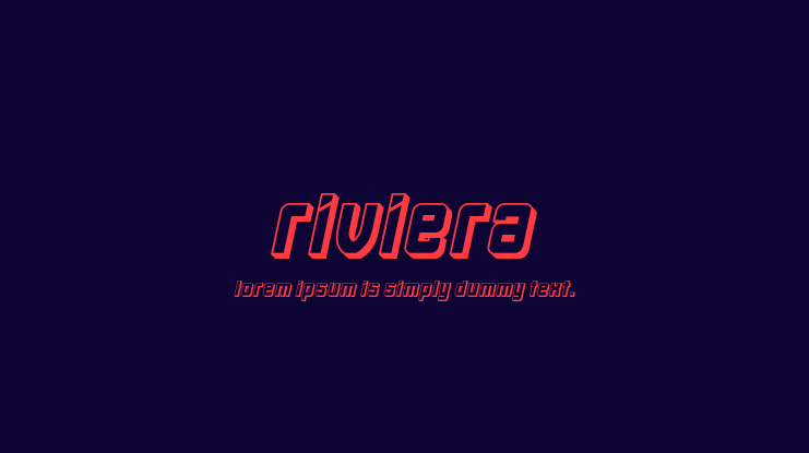 Riviera Font Family