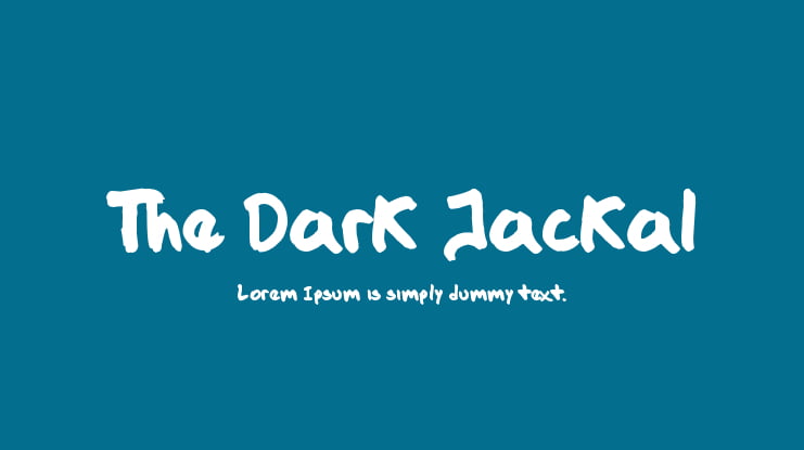 The Dark Jackal Font