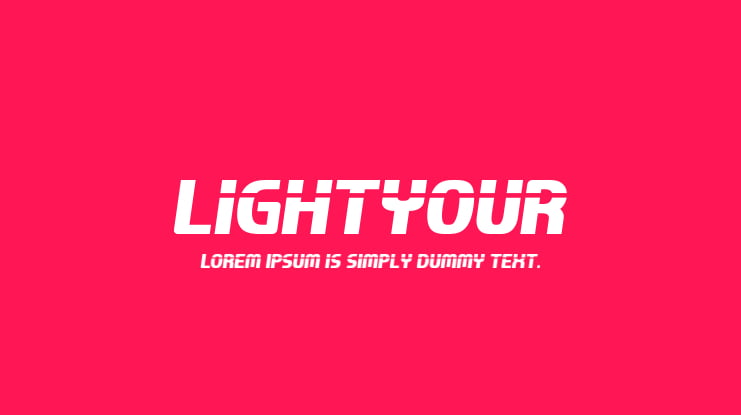 Lightyour Font