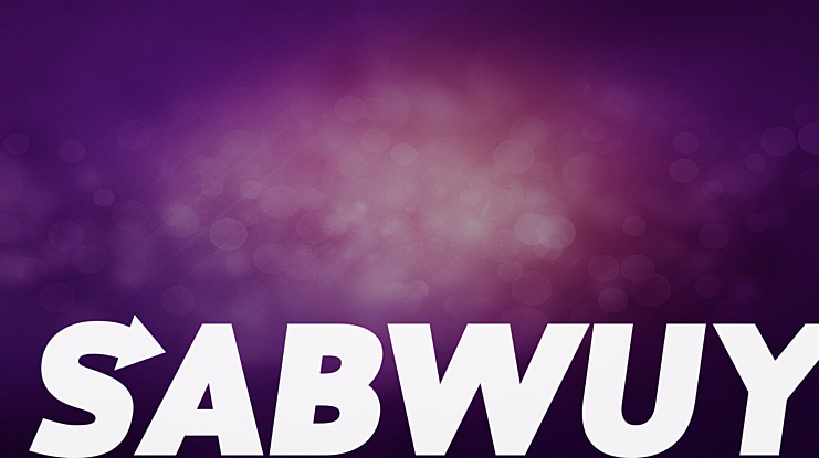 Sabwuy Font