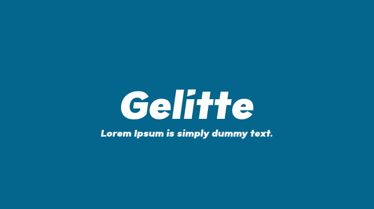 Gelitte Font