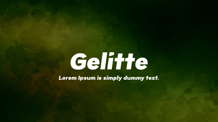 Gelitte Font