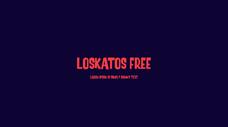 Loskatos Free Font