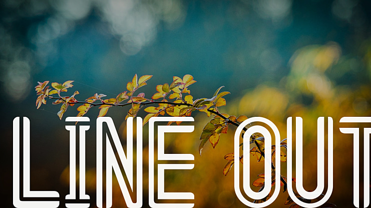 Line out Font