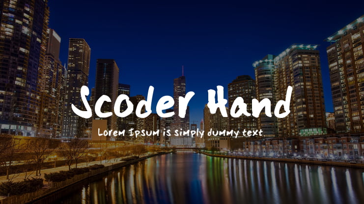 Scoder Hand Font