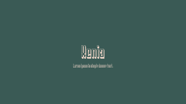 Xenia Font