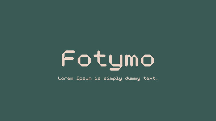 Fotymo Font