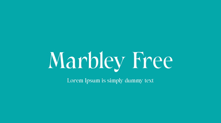 Marbley Free Font