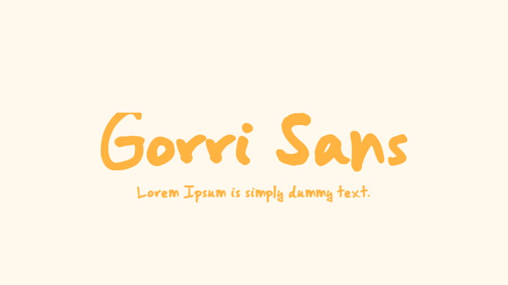 Gorri Sans Font