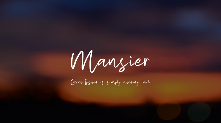 Mansier Font