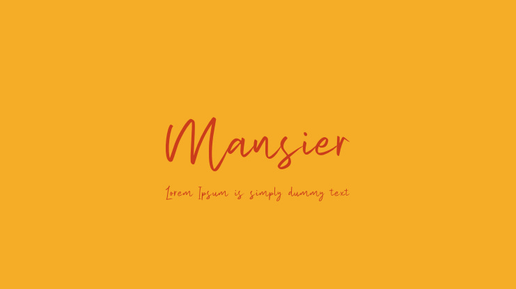 Mansier Font