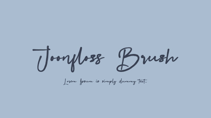 Joonfloss Brush Font