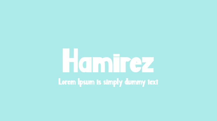 Hamirez Font