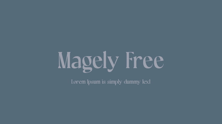 Magely Free Font