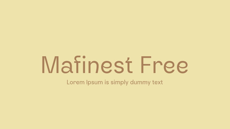 Mafinest Free Font Family