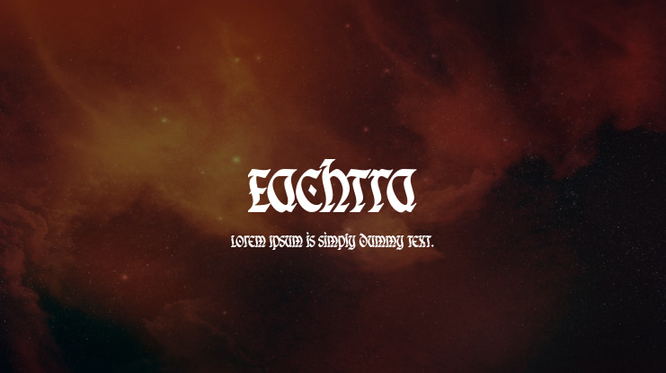Eachtra Font