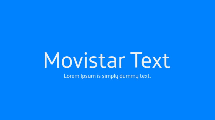 Movistar Text Font