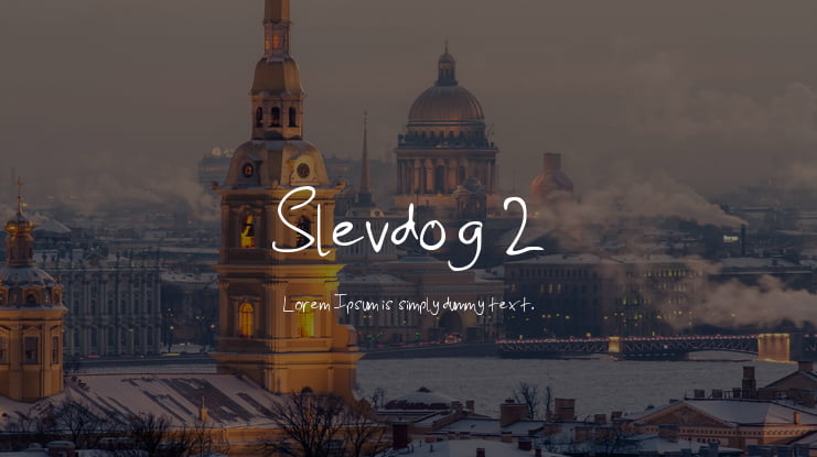 Slevdog 2 Font